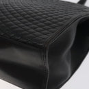 BALLY Hand Bag Leather Black Gold Auth 130931-15