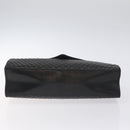 BALLY Hand Bag Leather Black Gold Auth 130931-5