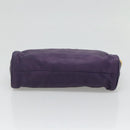 PRADA Shoulder Bag Nylon Purple Gold Auth 130933-5