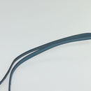 Miu Miu Shoulder Bag Leather Blue Gold Auth 130936-8