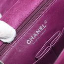 CHANEL Chain Shoulder Bag Suede Purple CC Auth 130946-17