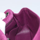 CHANEL Chain Shoulder Bag Suede Purple CC Auth 130946-19