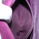 CHANEL Chain Shoulder Bag Suede Purple CC Auth 130946-22