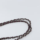 CHANEL Chain Shoulder Bag Suede Purple CC Auth 130946-8