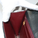 CHANEL Matelasse Shoulder Bag Lamb Skin Gray Gold CC Auth 130947-23