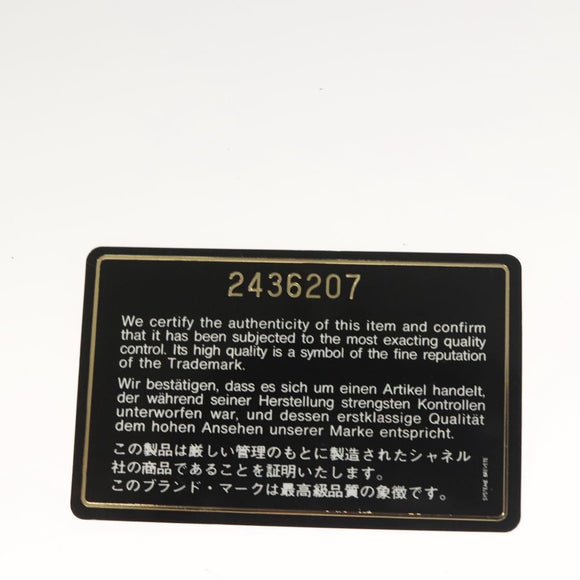 CHANEL Matelasse Shoulder Bag Lamb Skin Gray Gold CC Auth 130947