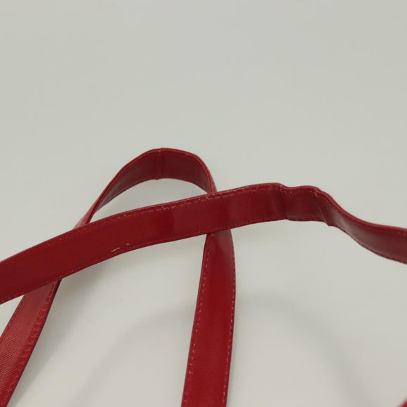 BURBERRY Nova Check Tote Bag Canvas Leather Beige Red gold Auth 130949