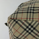 BURBERRY Nova Check Blue Label Tote Bag Nylon Beige Auth 130952-15