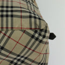 BURBERRY Nova Check Blue Label Tote Bag Nylon Beige Auth 130952-16
