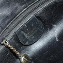 GUCCI Bamboo Hand Bag Leather 2way Black Gold 001 1638 Auth 130957-14