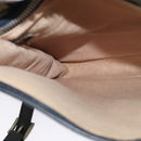 Christian Dior Trotter Canvas Shoulder Bag Navy Silver Auth 130959-18