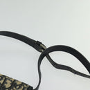 Christian Dior Trotter Canvas Shoulder Bag Navy Silver Auth 130959-8
