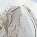 Salvatore Ferragamo Chain Tote Bag Leather Ivory Gold Auth 130960-18
