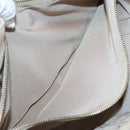 Salvatore Ferragamo Chain Tote Bag Leather Ivory Gold Auth 130960-11