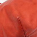 LOEWE Anagram Tote Bag Leather Orange Gold Auth 130963-14