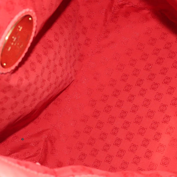 LOEWE Anagram Tote Bag Leather Orange Gold Auth 130963