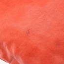 LOEWE Anagram Tote Bag Leer Oranje Goud Auth 130963-11