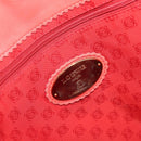 LOEWE Anagram Tote Bag Leer Oranje Goud Auth 130963-18
