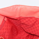 LOEWE Anagram Tote Bag Leer Oranje Goud Auth 130963-12
