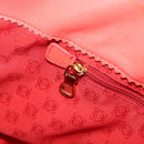 LOEWE Anagram Tote Bag Leer Oranje Goud Auth 130963-21