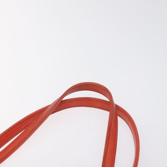 LOEWE Anagram Tote Bag Leather Orange Gold Auth 130963