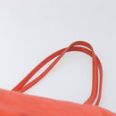 LOEWE Anagram Tote Bag Leer Oranje Goud Auth 130963-8