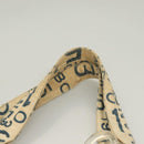 CHANEL Chain Bysy Line Tote Bag Canvas Plastic White clear CC Auth 130966-14