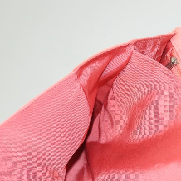 CHANEL Choco Bar Chain Shoulder Bag Suede Pink CC Auth 130967