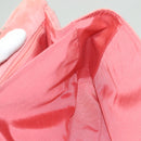 CHANEL Choco Bar Chain Shoulder Bag Suede Pink CC Auth 130967-25