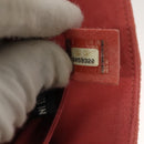 CHANEL Choco Bar Chain Shoulder Bag Suede Pink CC Auth 130967-29