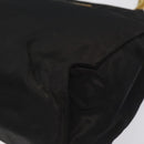 PRADA Hand Bag Nylon Metal Black Gold Auth 130970-9