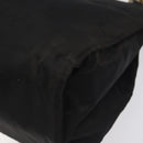 PRADA Hand Bag Nylon Metal Black Gold Auth 130970-15