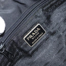 PRADA Hand Bag Nylon Metal Black Gold Auth 130971-18