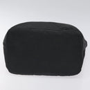 PRADA Hand Bag Nylon Metal Black Gold Auth 130971-5