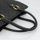 GUCCI GG Canvas Hand Bag Black Gold 120895 Auth 130978-7