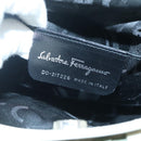 Salvatore Ferragamo Gancini Shoulder Bag Leather Green Silver Auth 130981-12