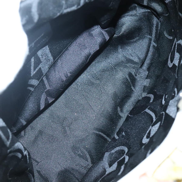 Salvatore Ferragamo Gancini Shoulder Bag Leather Green Silver Auth 130981