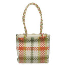 Salvatore Ferragamo Gancini Shoulder Bag Leather Green Silver Auth 130981-2