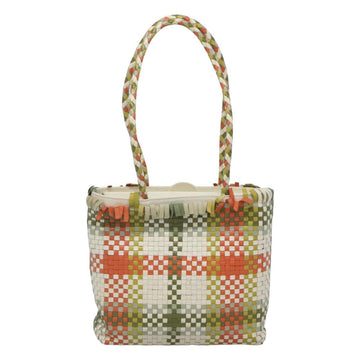 Salvatore Ferragamo Gancini Shoulder Bag Leather Green Silver Auth 130981 - 0