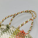 Salvatore Ferragamo Gancini Shoulder Bag Leather Green Silver Auth 130981-8