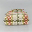 Salvatore Ferragamo Gancini Shoulder Bag Leather Green Silver Auth 130981-5