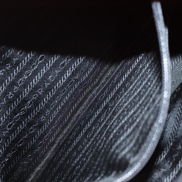 PRADA Hand Bag nylon metal Red Gold Auth 130992