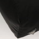 PRADA Hand Bag Nylon Black Silver Auth 130993-16
