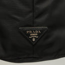 PRADA Hand Bag Nylon Black Silver Auth 130993-17