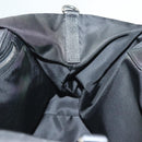 PRADA Hand Bag Nylon Black Silver Auth 130993-18