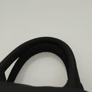 PRADA Hand Bag Nylon Black Silver Auth 130993-8