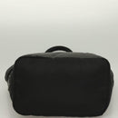 PRADA Hand Bag Nylon Black Silver Auth 130993-5