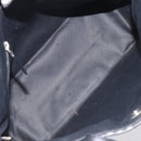 BURBERRY Nova Check Hand Bag Nylon Black Silver Auth 130995-12