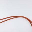 BURBERRY Nova Check Tote Bag PVC Leather Beige Orange gold Auth 130997-8