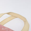 BVLGARI Logo Mania Tote Bag Canvas Pink Silver Auth 131000-8